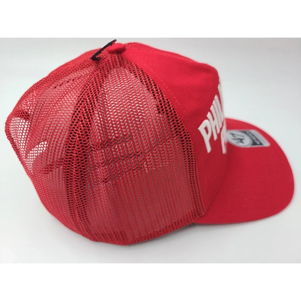 Philadelphia Phillies 47 Brand‎ Hitch Mesh Trucker Snapback Hat Cap Men MLB Red